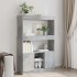Aparador alto madera de ingeniería gris hormigón 92x33x140