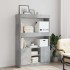 Aparador alto madera de ingeniería gris hormigón 92x33x140