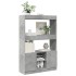 Aparador alto madera de ingeniería gris hormigón 92x33x140