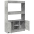 Aparador alto madera de ingeniería gris hormigón 92x33x140