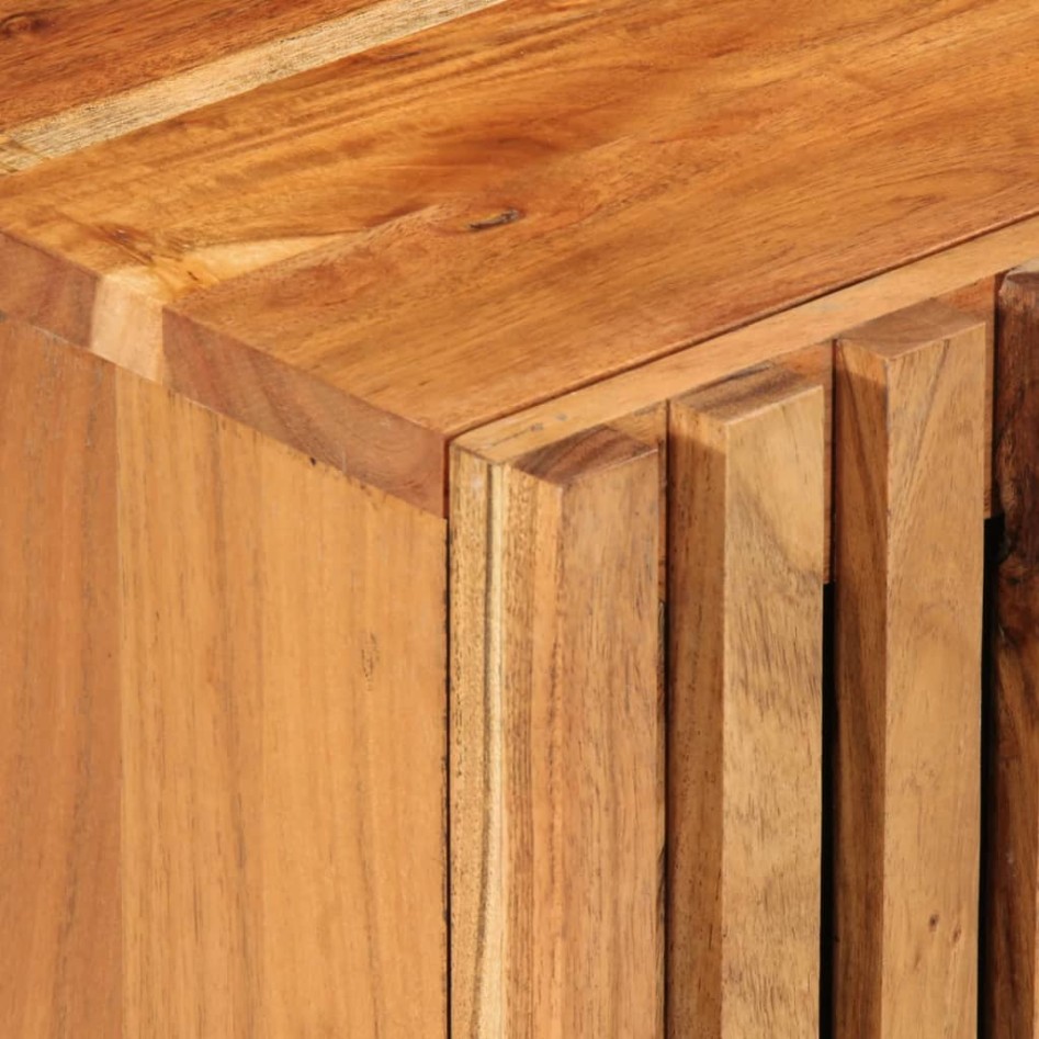 Mueble de TV madera maciza de acacia 80x34x46