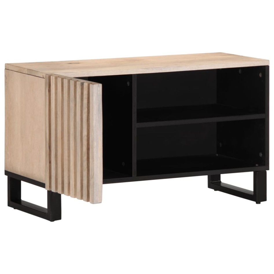 Mueble de TV madera maciza de mango 80x34x46