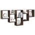Estantería de pared madera ingeniería marrón roble 159x18x66