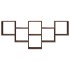 Estantería de pared madera ingeniería marrón roble 159x18x66
