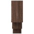 Estantería de pared madera ingeniería marrón roble 159x18x66
