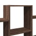 Estantería de pared madera ingeniería marrón roble 159x18x66