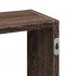 Estantería de pared madera ingeniería marrón roble 159x18x66