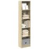 Estantería de madera de ingeniería roble Sonoma 40x24x176