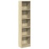 Estantería de madera de ingeniería roble Sonoma 40x24x176