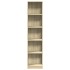 Estantería de madera de ingeniería roble Sonoma 40x24x176