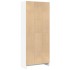 Estantería de madera de ingeniería blanca 60x24x143