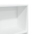 Estantería de madera de ingeniería blanca 60x24x143