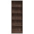 Estantería de madera de ingeniería marrón roble 60x24x176