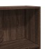 Estantería de madera de ingeniería marrón roble 60x24x176