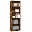Estantería madera de ingeniería roble ahumado 60x24x176 cm