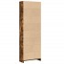 Estantería madera de ingeniería roble ahumado 60x24x176
