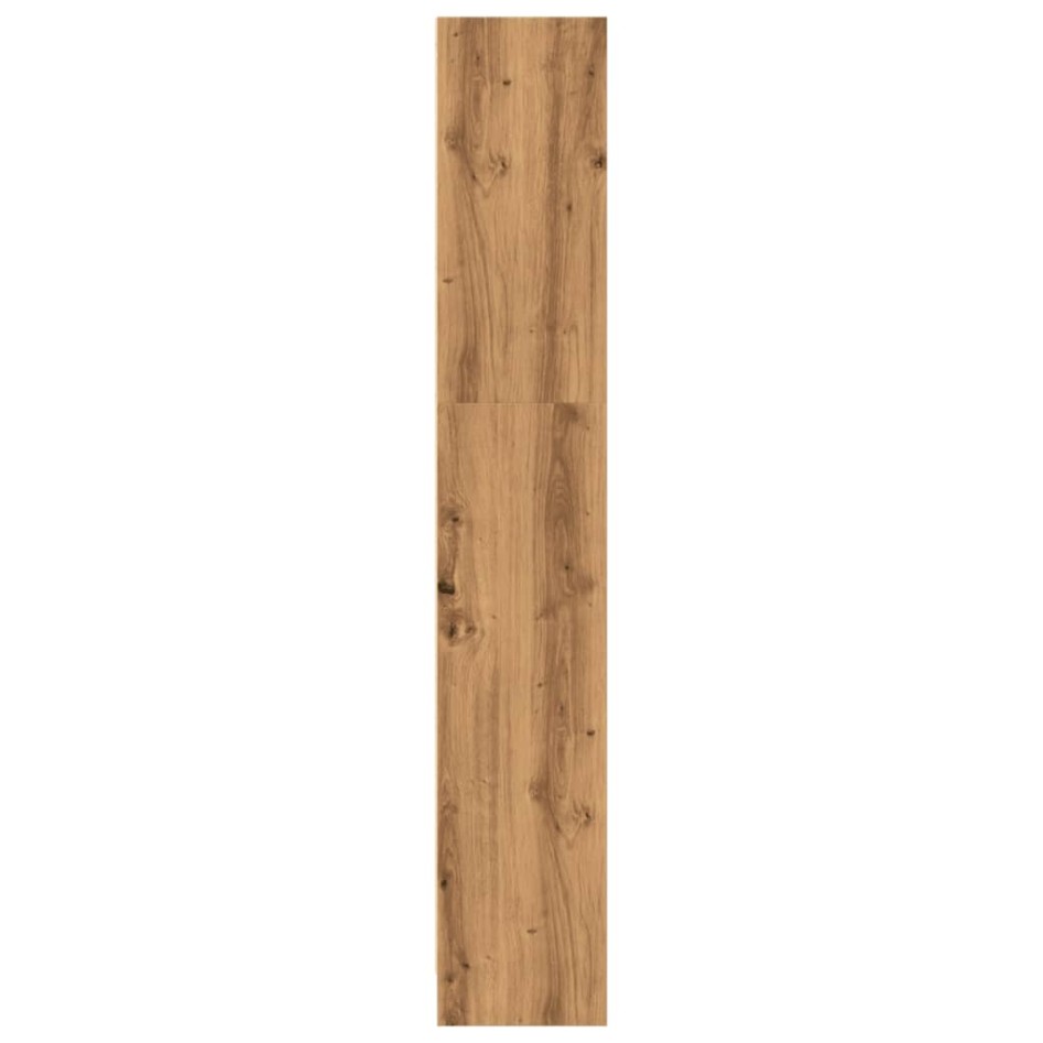 Estantería de madera de ingeniería roble artesanal 80x24x143