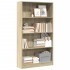 Estantería de madera de ingeniería roble Sonoma 80x24x143