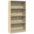 Estantería de madera de ingeniería roble Sonoma 80x24x143