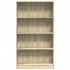 Estantería de madera de ingeniería roble Sonoma 80x24x143