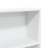 Estantería de madera de ingeniería blanca 80x24x143
