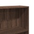 Estantería de madera de ingeniería marrón roble 80x24x176