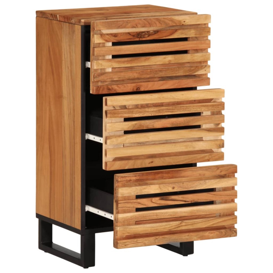 Aparador de madera maciza acacia 40x34x75