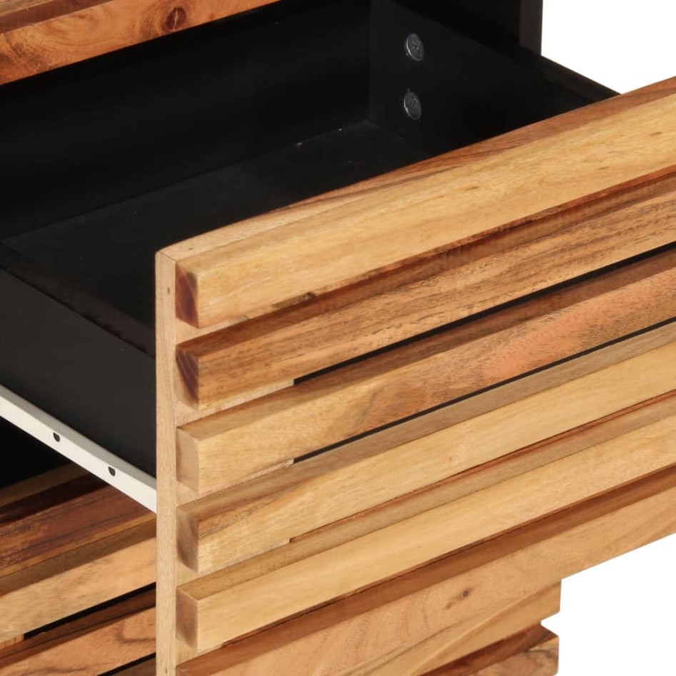 Aparador de madera maciza acacia 40x34x75