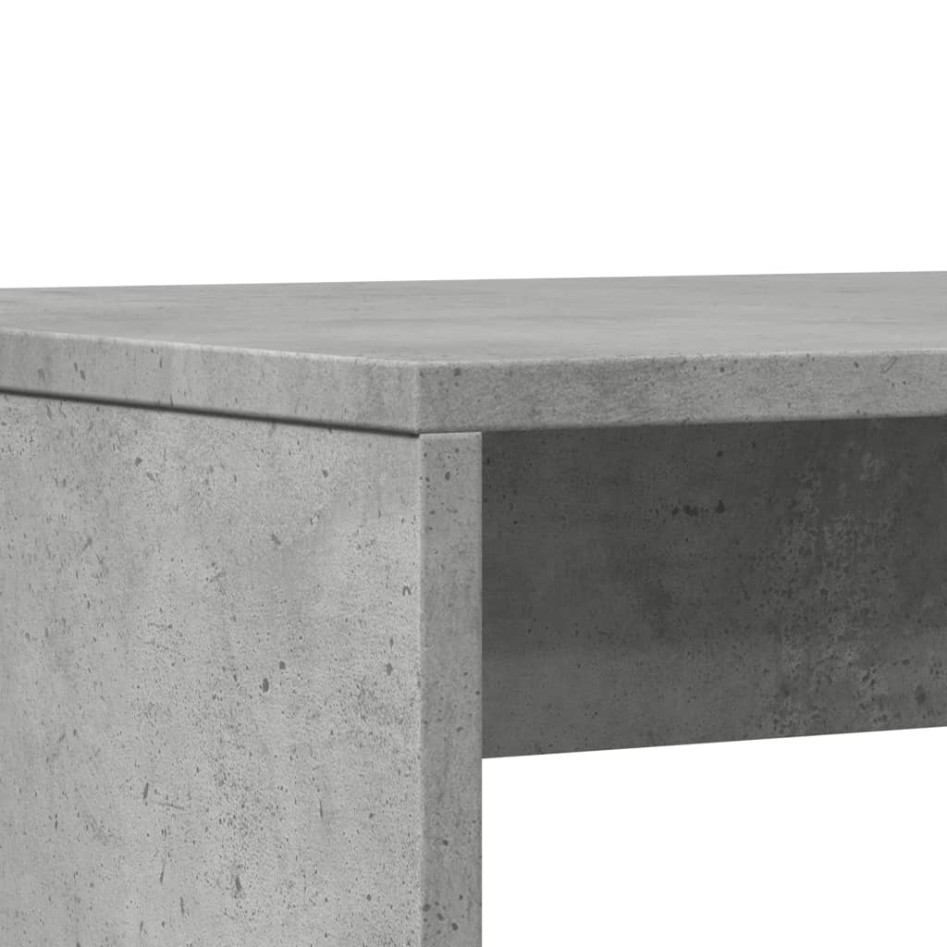 Mesa y bancos de comedor 3 pzas madera ingeniería gris