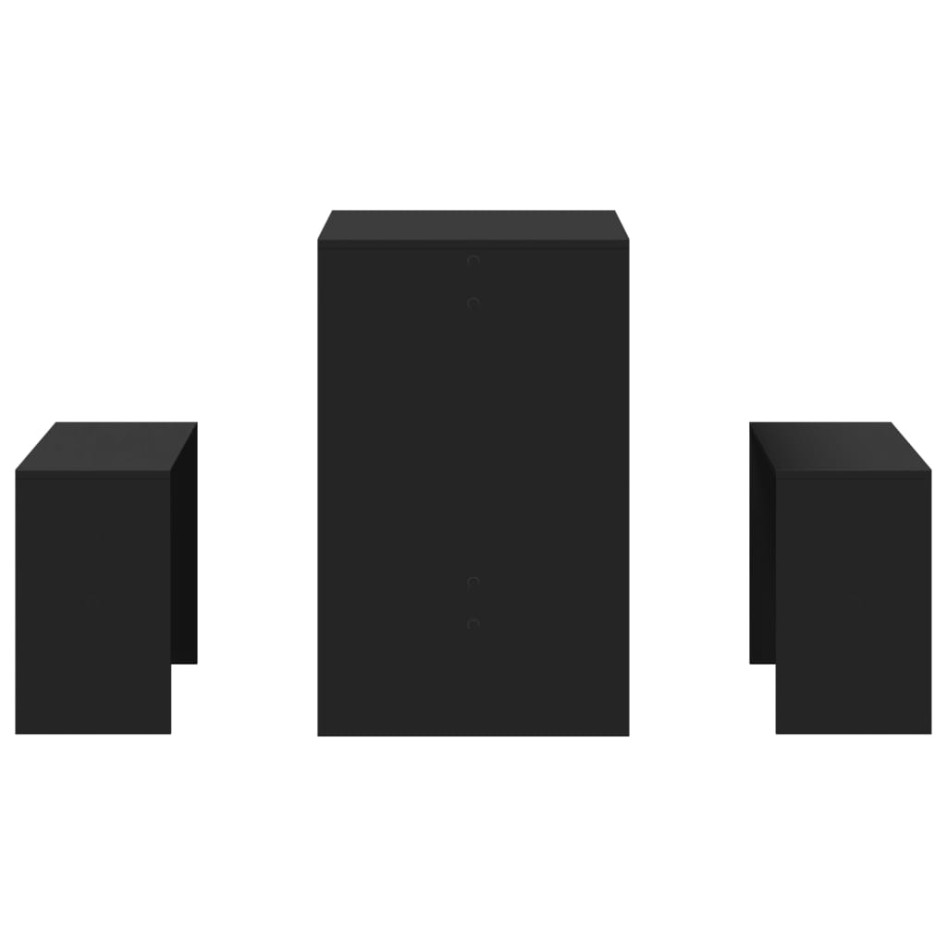 Set mesa y banco de comedor 3 pzas madera de ingeniería