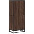 Estantería de madera de ingeniería marrón roble 60x35x139