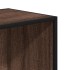 Estantería de madera de ingeniería marrón roble 60x35x139