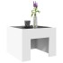 Mesa de centro con LED Infinity blanca 40x40x30