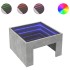 Mesa de centro con Infinity LED gris hormigón 50x50x30