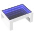 Mesa de centro con Infinity LED blanco 70x53x30
