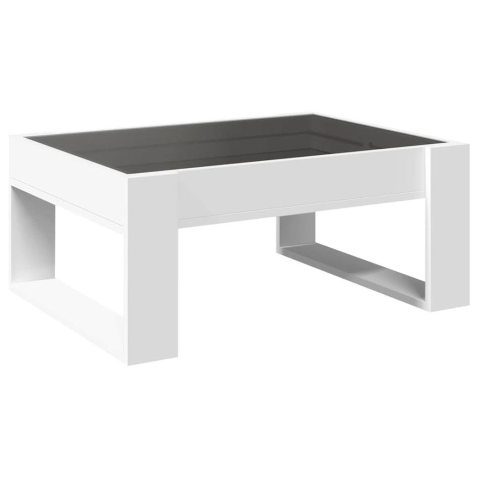 Mesa de centro con Infinity LED blanco 70x53x30
