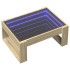 Mesa de centro con Infinity LED roble Sonoma 70x53x30