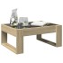Mesa de centro con Infinity LED roble Sonoma 70x53x30