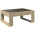 Mesa de centro con Infinity LED roble Sonoma 70x53x30