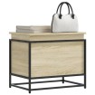 Caja de almacenaje madera ingeniería roble sonoma 60x40x51,5 cm