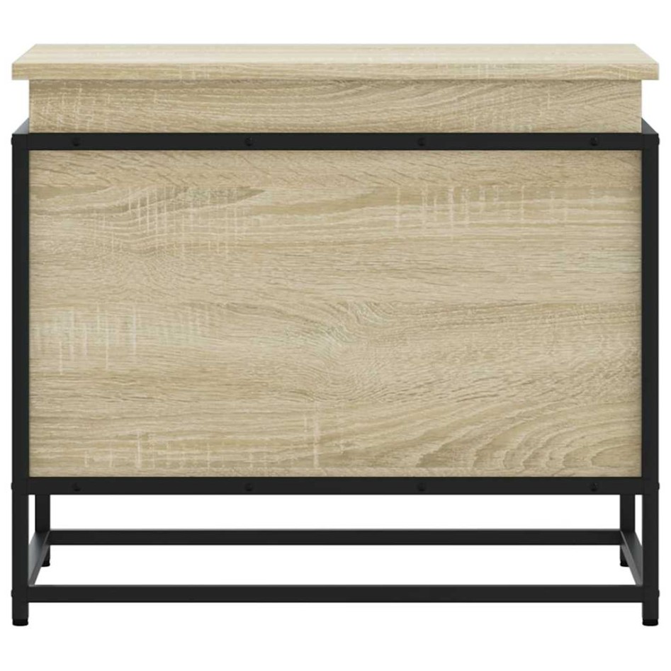 Caja de almacenaje madera ingeniería roble sonoma 60x40x51,5