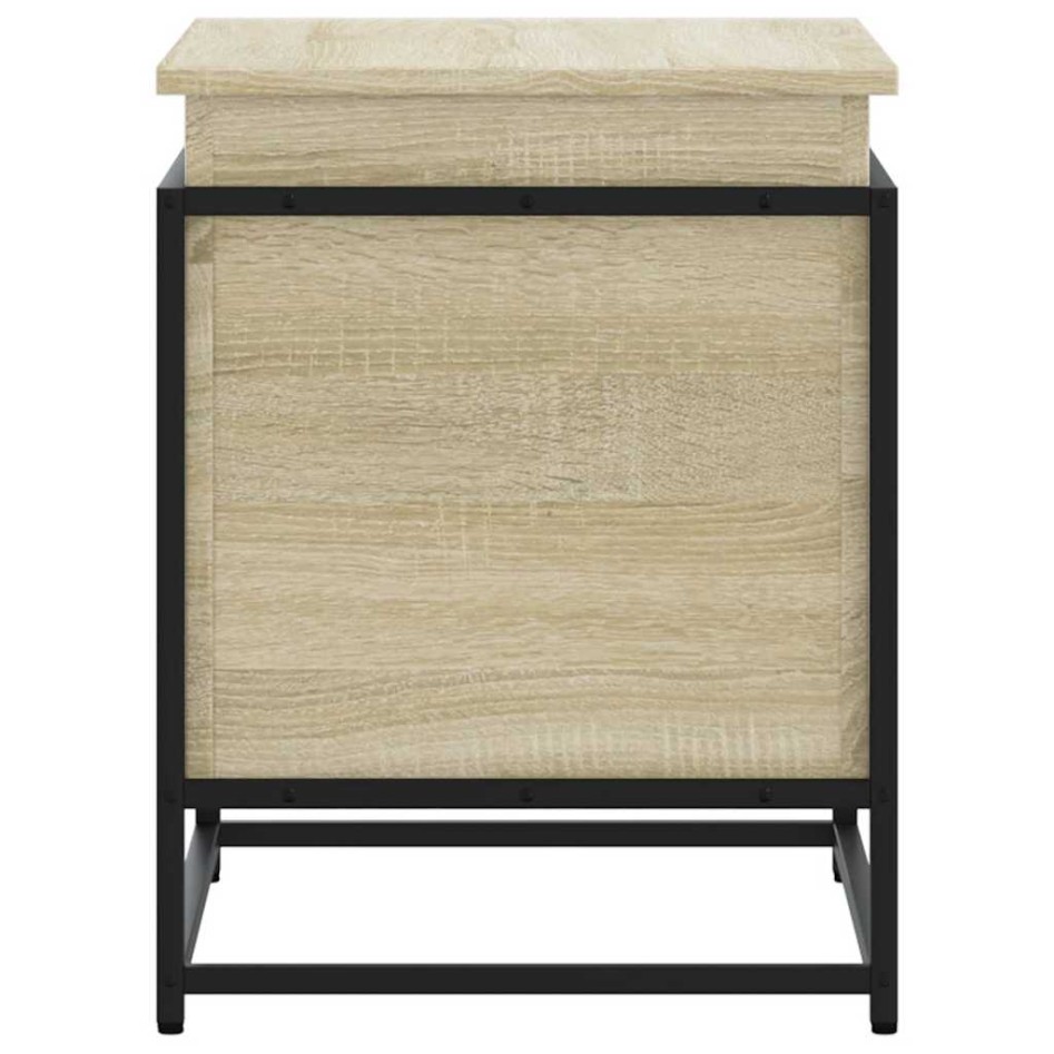 Caja de almacenaje madera ingeniería roble sonoma 60x40x51,5