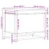 Caja de almacenaje madera ingeniería roble sonoma 60x40x51,5