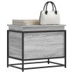Caja de almacenaje con tapa madera gris Sonoma 60x40x51,5 cm