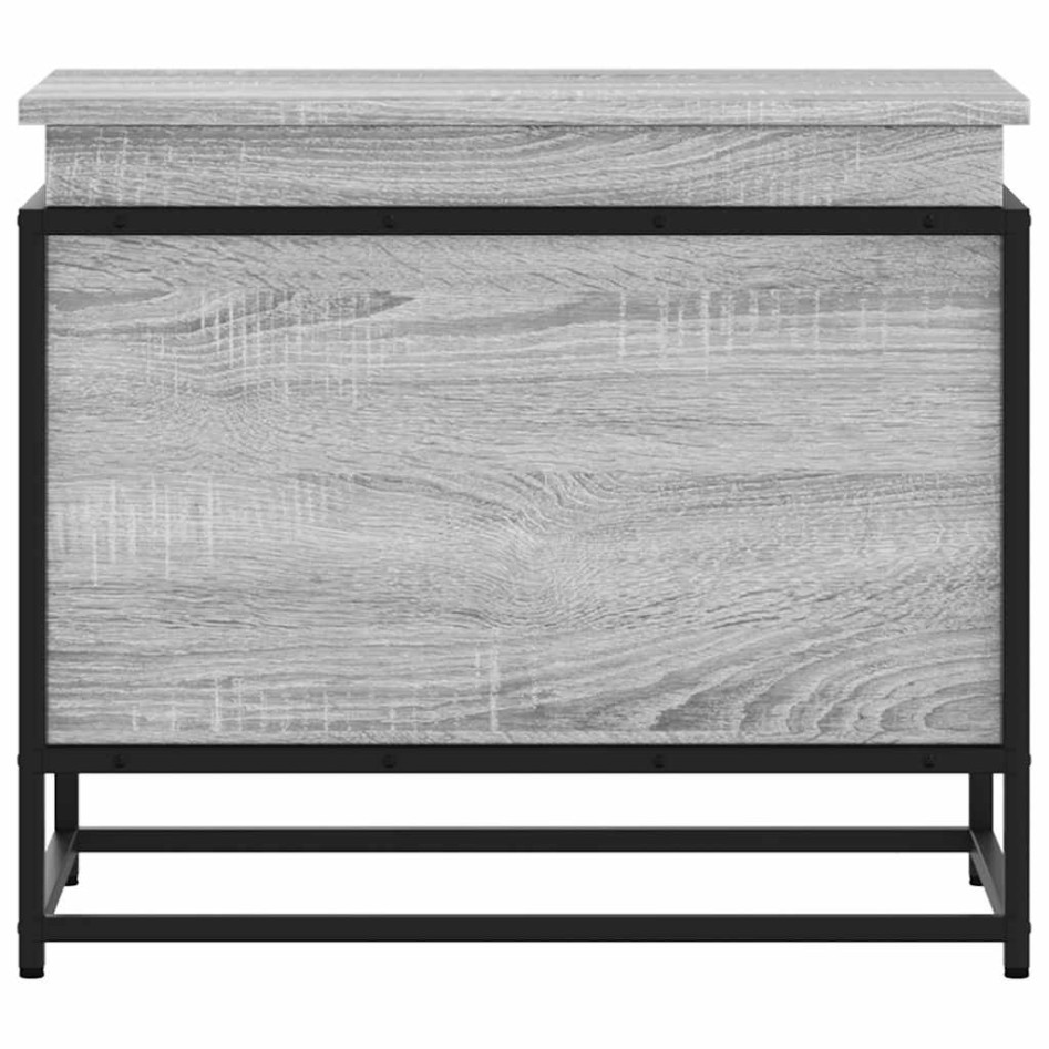 Caja de almacenaje con tapa madera gris Sonoma 60x40x51,5