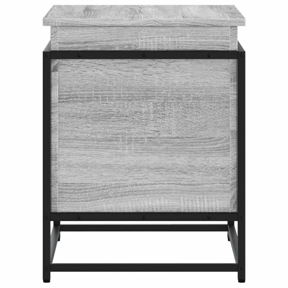 Caja de almacenaje con tapa madera gris Sonoma 60x40x51,5