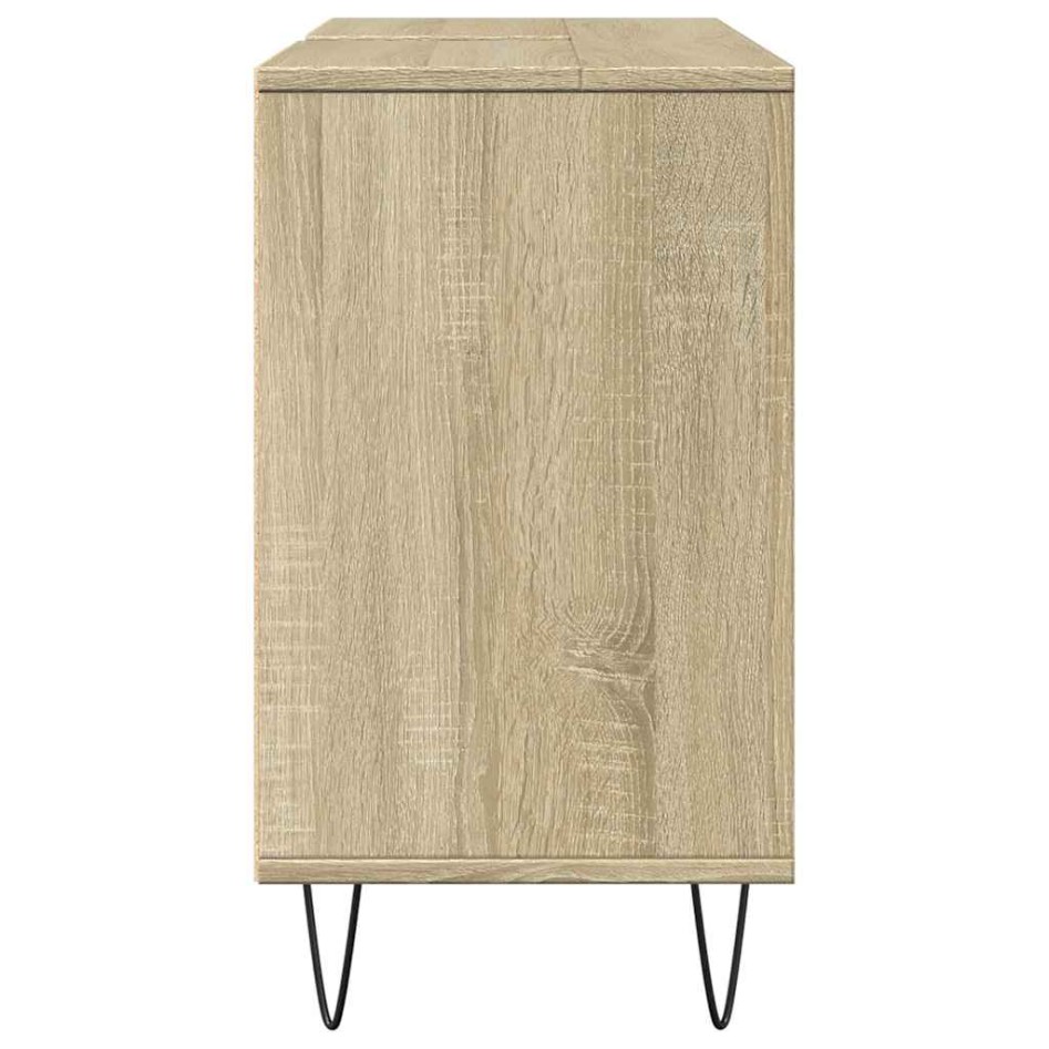 Mueble de baño madera de ingeniería roble Sonoma 80x33x60