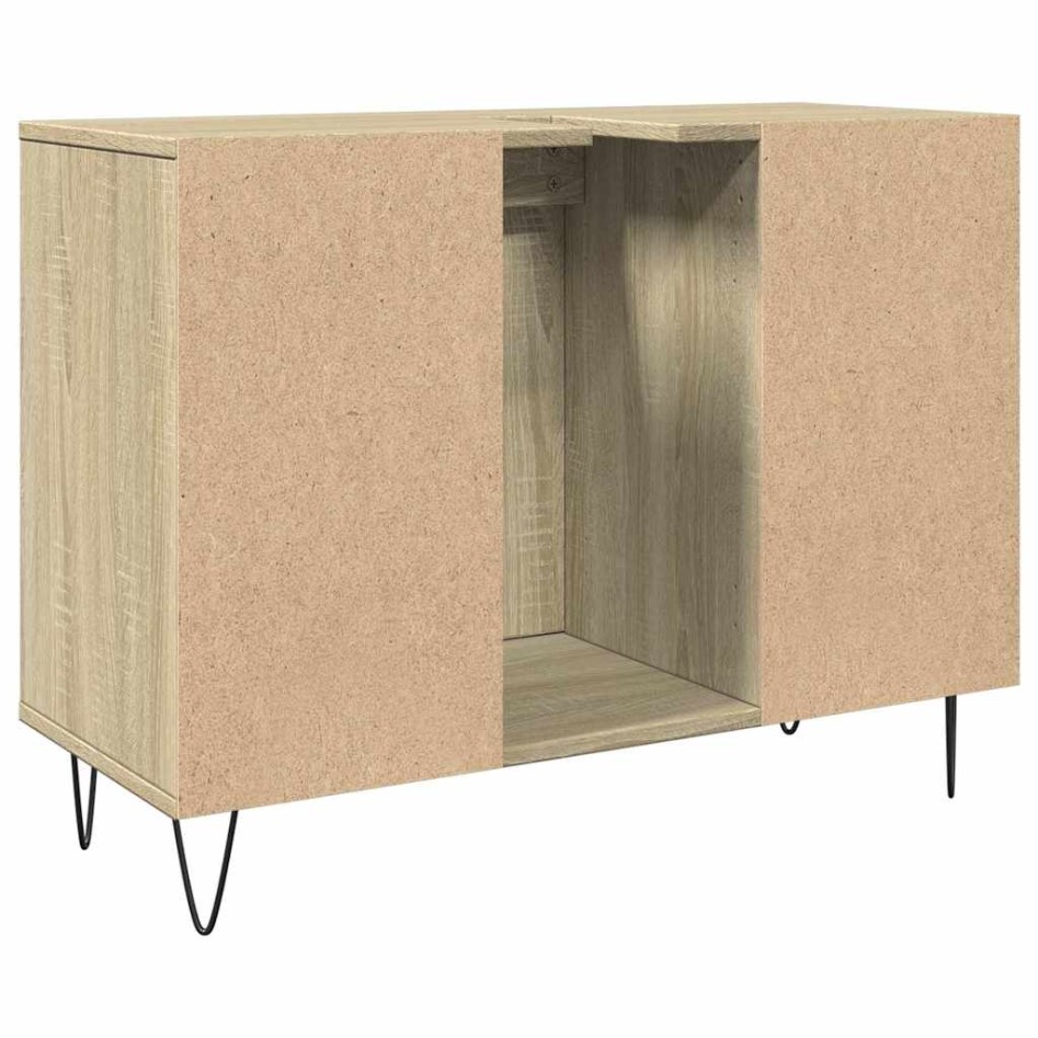 Mueble de baño madera de ingeniería roble Sonoma 80x33x60