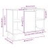 Mueble de baño madera de ingeniería roble Sonoma 80x33x60