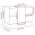 Mueble de baño madera de ingeniería roble Sonoma 80x33x60